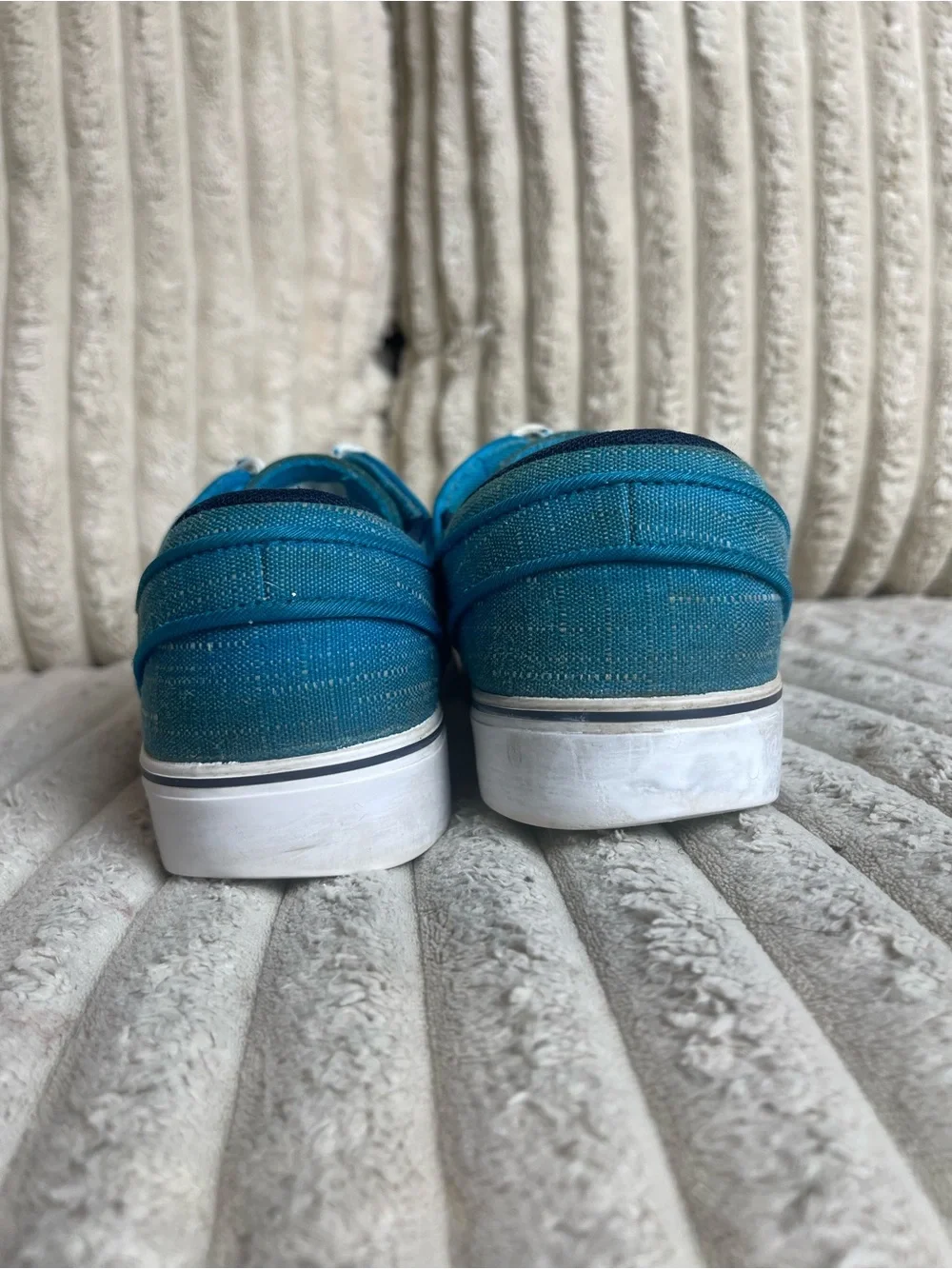 Nike SB Stefan Janoski Blue Canvas Skate Shoes Men’s Size 5 Youth - Picture 6 of 9